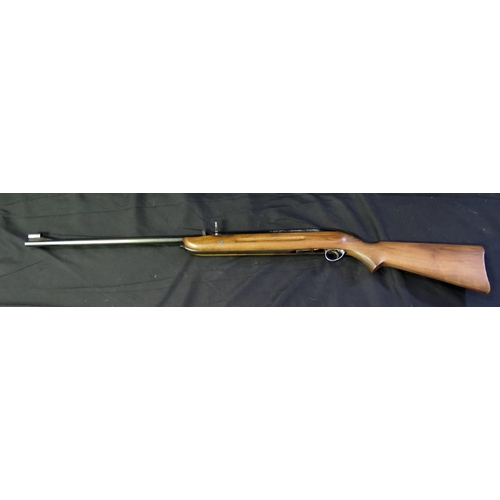 1369 - A BSA .22 calibre air rifle, with under-lever action, overall length 114cm long, with carrying case.