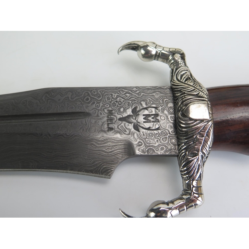 1377 - A Muela limited edition hunting knife Aguila (Lujo) with  23cm Bowey type blade, talon decorated qui... 