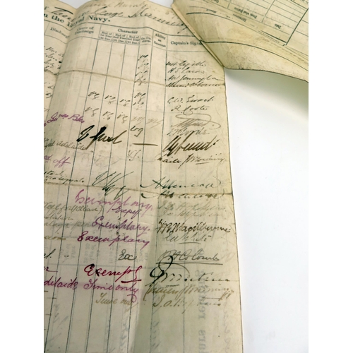 1388 - OF VICTORIAN NAVAL INTEREST
Thomas George Manning RN, original hand written account of 'Jottings fro... 