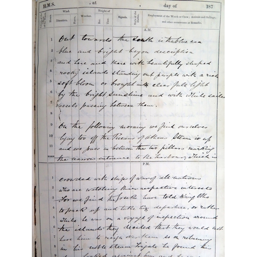 1388 - OF VICTORIAN NAVAL INTEREST
Thomas George Manning RN, original hand written account of 'Jottings fro... 