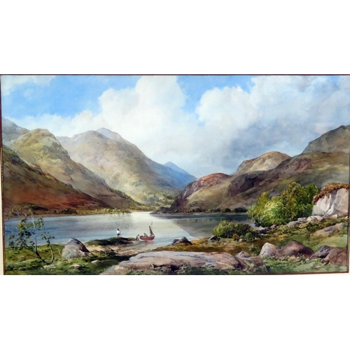 1411 - James Ferrier (1840-1900)
'Loch Etive', watercolour, signed and dated 1871. 29 x 50cm
F & G.