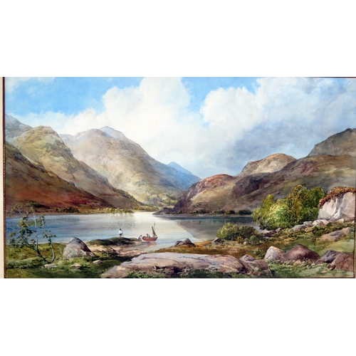 1411 - James Ferrier (1840-1900)
'Loch Etive', watercolour, signed and dated 1871. 29 x 50cm
F & G.