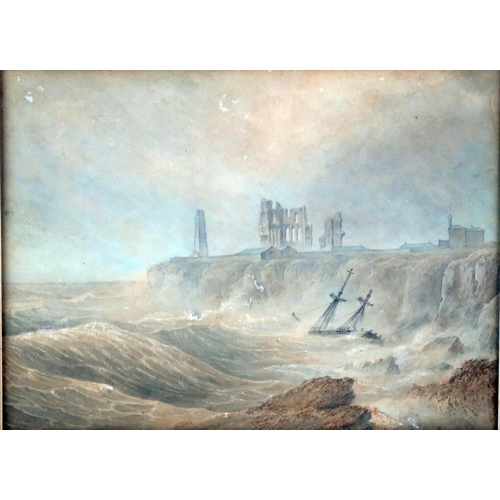 1426 - Robert Affleck, 'Tynemouth Priory'
watercolour, signed to the rear, 15 x 20cm in gilt glazed frame.