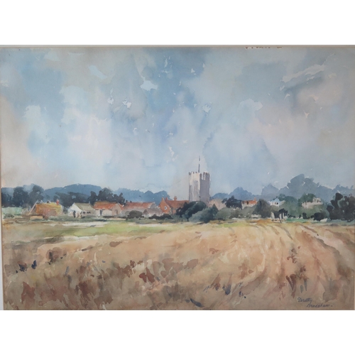 1439 - Dorothy Bradshaw, 'Orford Castle, Sussex' watercolour signed but undated, 37 x 349 cm.