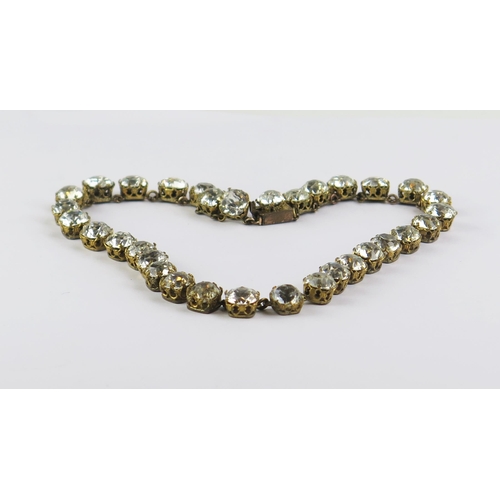 145 - A Paste Necklace, 39cm, 55.2g