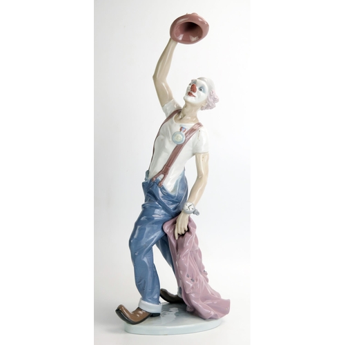 1491 - Lladro ' Hats Off to Fun ' porcelain clown figure, model no. 5765, 42.5cm tall