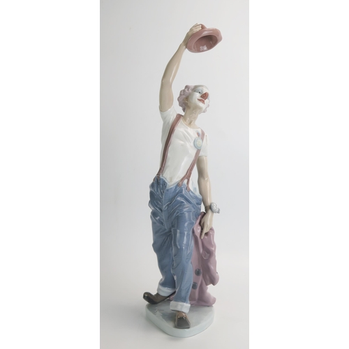 1491 - Lladro ' Hats Off to Fun ' porcelain clown figure, model no. 5765, 42.5cm tall