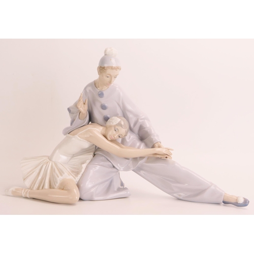 1496 - A Lladro figure group of ballet dancers, H: 24 cm.