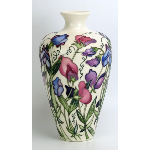 1514 - A Moorcroft pottery vase, 'Sweetness' designed by Nicola Slaney, released in2018, 23.5cm high.