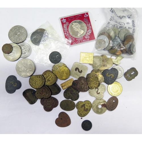 1570 - Commemorative Crowns, Victorian and later coins, and tokens including Covent Garden _ George Shutter... 