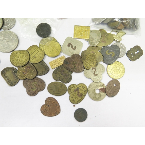 1570 - Commemorative Crowns, Victorian and later coins, and tokens including Covent Garden _ George Shutter... 