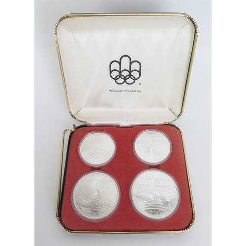 1576 - A Canada 1976 Montreal Olympics Silver Four Coin Set