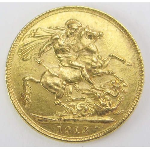 1584 - A George V Gold Sovereign 1913