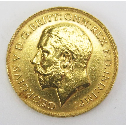 1590 - A George V 1913 Half Sovereign