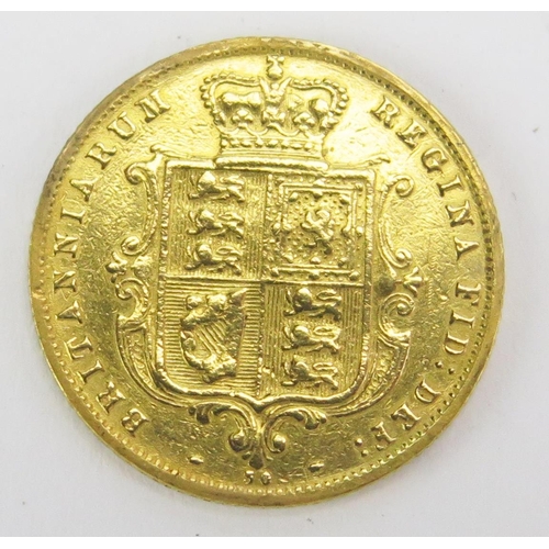 1592 - A Queen Victoria 1876 Half Sovereign