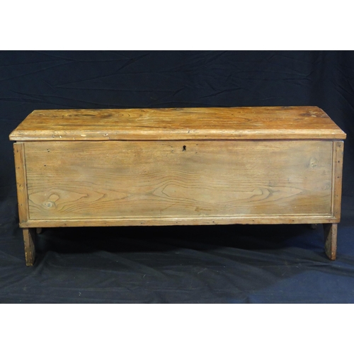 1641 - An antique elm and oak coffer of rectangular form, the hinged top with a moulded edge enclosing a ca... 