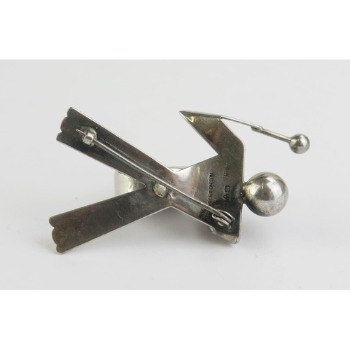 170 - A Charles Horner Silver Drummer Boy Brooch, Reg. No. 857611, 55mm tall, Chester 1948, 11.1g