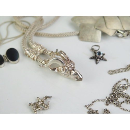 171 - Silver & Costume Jewellery