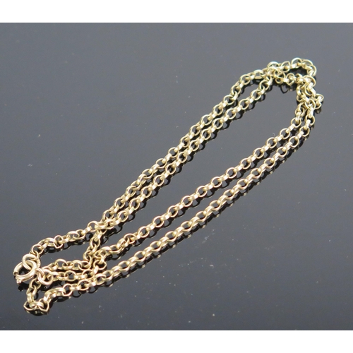 183 - A 9ct Gold Oval Belcher Chain, 18