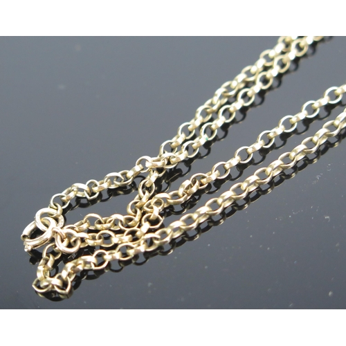 183 - A 9ct Gold Oval Belcher Chain, 18