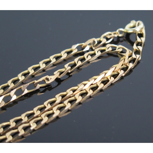 187 - A 9ct Gold Curb Link Gold Chain, 18.75