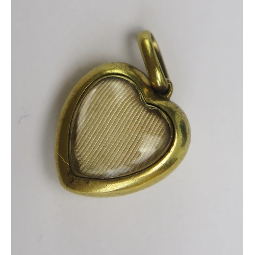 249 - An Antique Precious Yellow Metal and untested Pearl Locket Back Pendant, 22mm drop, KEE tested as 15... 