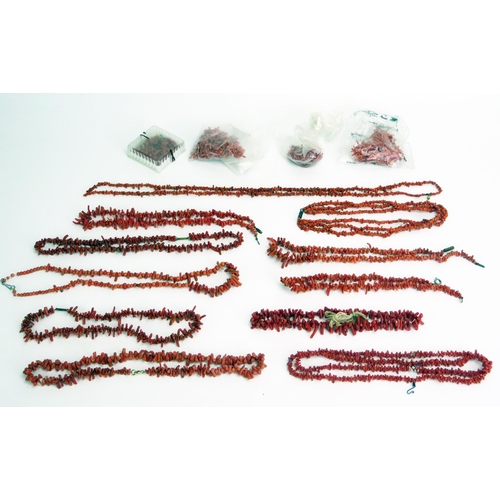 283 - A Selection of Stick Coral Necklaces