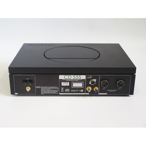 1320B - Naim CD 555 Player (Serial No. 289383) with remote control and channel leads (boxed and tested)