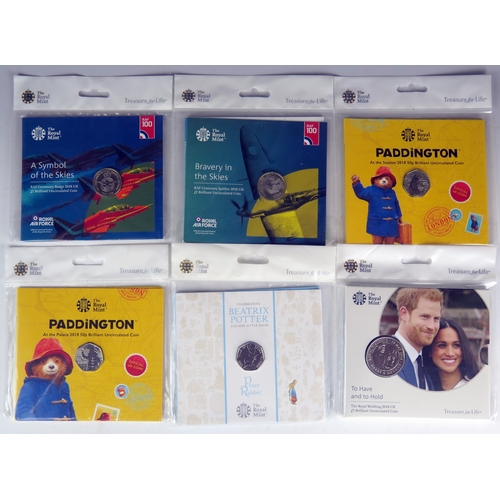 389 - A Selection of Royal Mint Collector's Coin Packs (6)