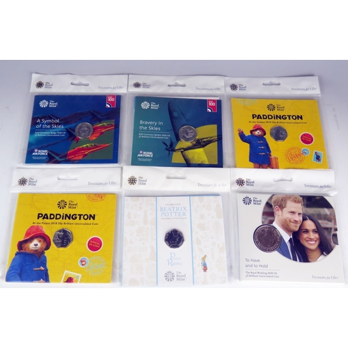 389 - A Selection of Royal Mint Collector's Coin Packs (6)