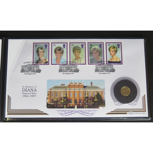 394 - A Princess Diana 9ct Gold Coin Cover by Jubilee Mint