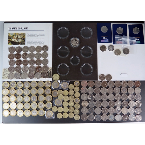 397 - A Large Collection of £2 (£80 face value), £1 (£23 face value) and 50p including Kew garden copy (£4... 