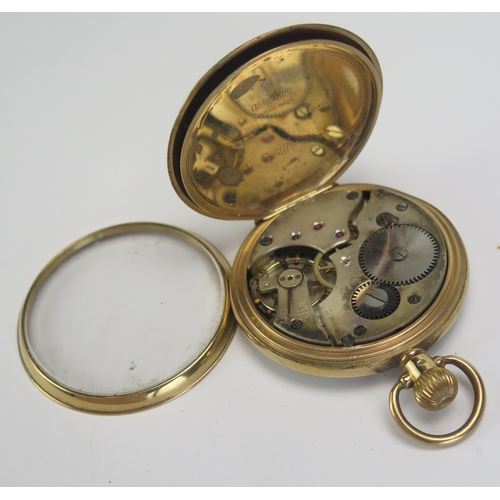 401 - A 9ct Gold Pocket Watch, 48.8mm case,  Birmingham 1936, 80.11g gross. Not running A/F