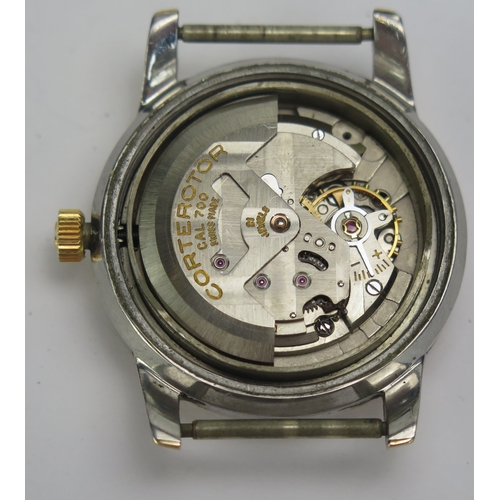 408 - A c. 1950's Cortébert Gold Plated Wristwatch, ref: 9604, 34mm case back no. 2629479, calibre Cortero... 