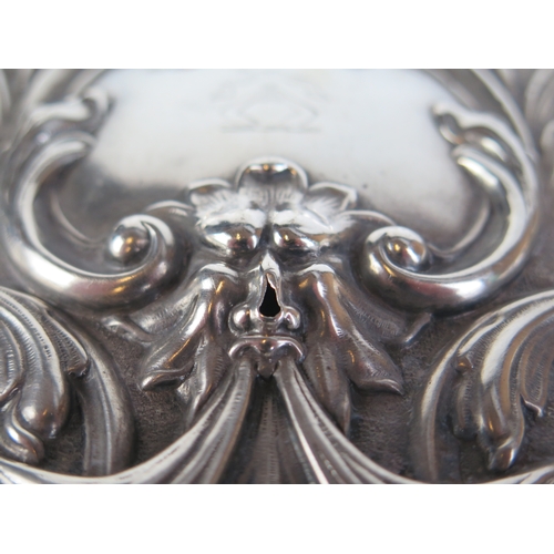 678 - An Edward VII silver dressing table tray, maker Cohen & Charles, Birmingham, 1903, crested, of recta... 