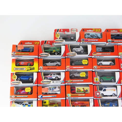 1223 - 45 Matchbox Superfast including Mercedes-Benz Actross, Ford Focus, Porsche, BMW, Mercedes, BMW etc. ... 