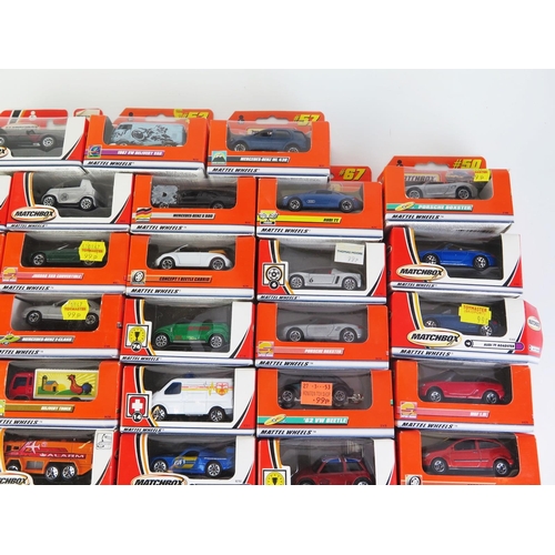 1223 - 45 Matchbox Superfast including Mercedes-Benz Actross, Ford Focus, Porsche, BMW, Mercedes, BMW etc. ... 