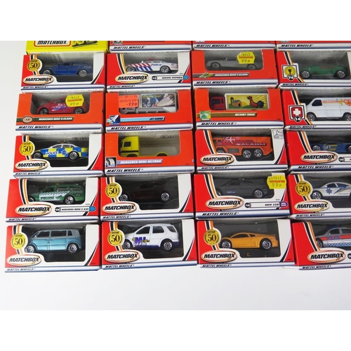 1223 - 45 Matchbox Superfast including Mercedes-Benz Actross, Ford Focus, Porsche, BMW, Mercedes, BMW etc. ... 