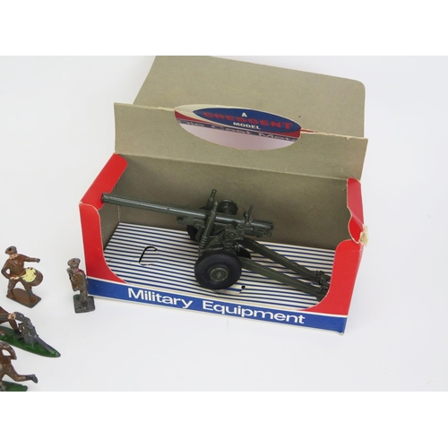 1234 - Crescent Military Equipment 5.5 Howitzer Artillery Field Gun - excellent in fair box with various Jo... 