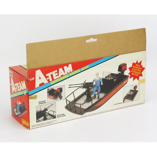 1251 - Galoob The A-Team No. 8451 Motorized Patrol Boat with John 