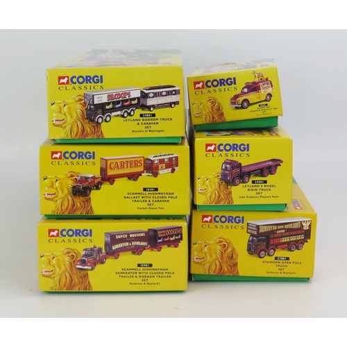 1261 - Corgi Classics The Showman's Range including 16501 Scammell Road Train, 15901 Scammell Dodgem Transp... 