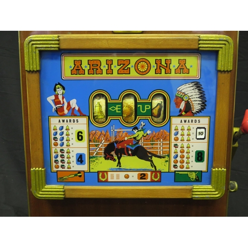 1275 - A German One Arm Bandit Slot Machine - working, slot mechanism needs attention