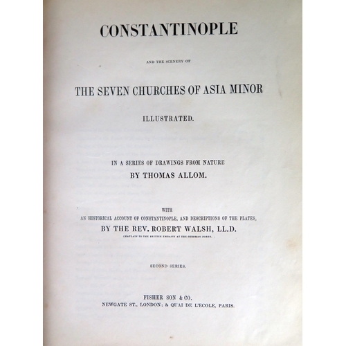 1451 - Fishers Illustrations of Constantinople and Its Environs, Vol 2, cloth, gilt calf.