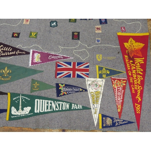 1481 - Boy Scouts Association, a collection of cloth badges, metal badges, includes 8th World Jamboree, Can... 