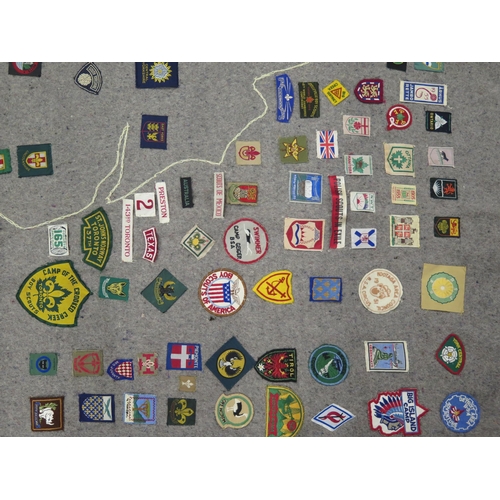 1481 - Boy Scouts Association, a collection of cloth badges, metal badges, includes 8th World Jamboree, Can... 