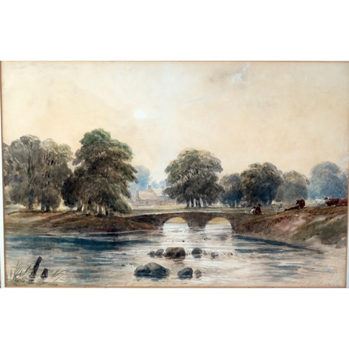 1505 - **WITHDRAWN** Thomas Miles Richardson (1784-1848)
'The Ouseburn at Newcastle', watercolour, signed b... 