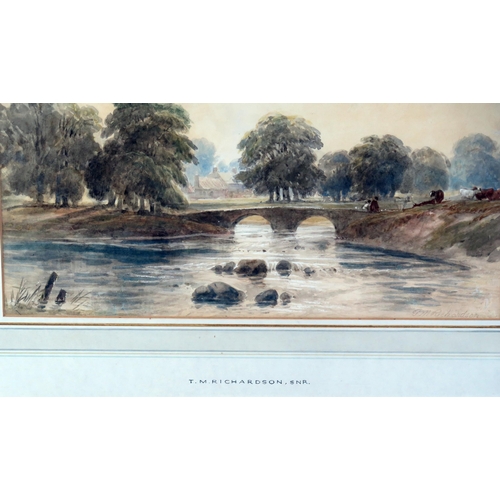 1505 - **WITHDRAWN** Thomas Miles Richardson (1784-1848)
'The Ouseburn at Newcastle', watercolour, signed b... 