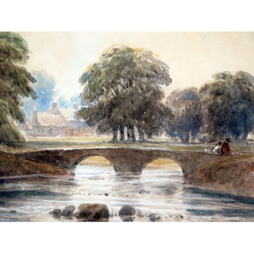 1505 - **WITHDRAWN** Thomas Miles Richardson (1784-1848)
'The Ouseburn at Newcastle', watercolour, signed b... 