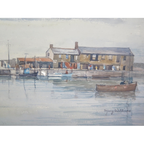 1541 - Mary Williams (1911 - 2002) The Cobb, Lyme Regis, watercolour, signed lower right, image size 52 x 3... 