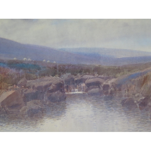 1550 - Frederick John Widgery (British 1861 - 1942) 'A Dartmoor Pool' near Great Links Tor, Lydford, waterc... 